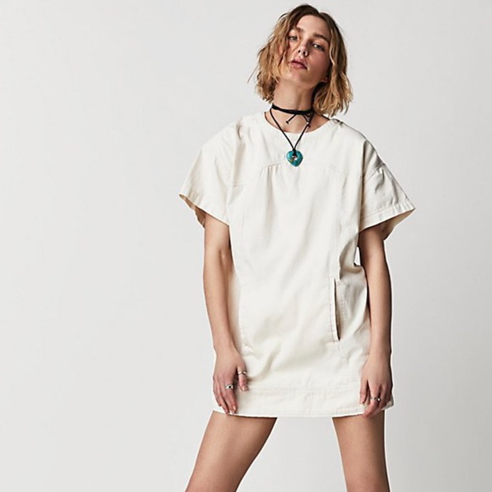 Free People Arlan Mini Dress in Sandstone